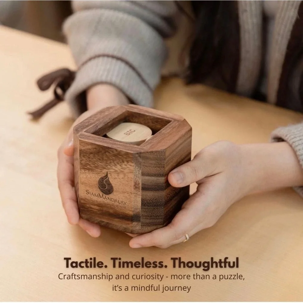 SiamMandalay Bitcoin Wooden‎ Stacking Puzzle Crypto Dest Toy